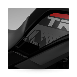 Transalp Tank Side Sticker - 2025 Model - Grey